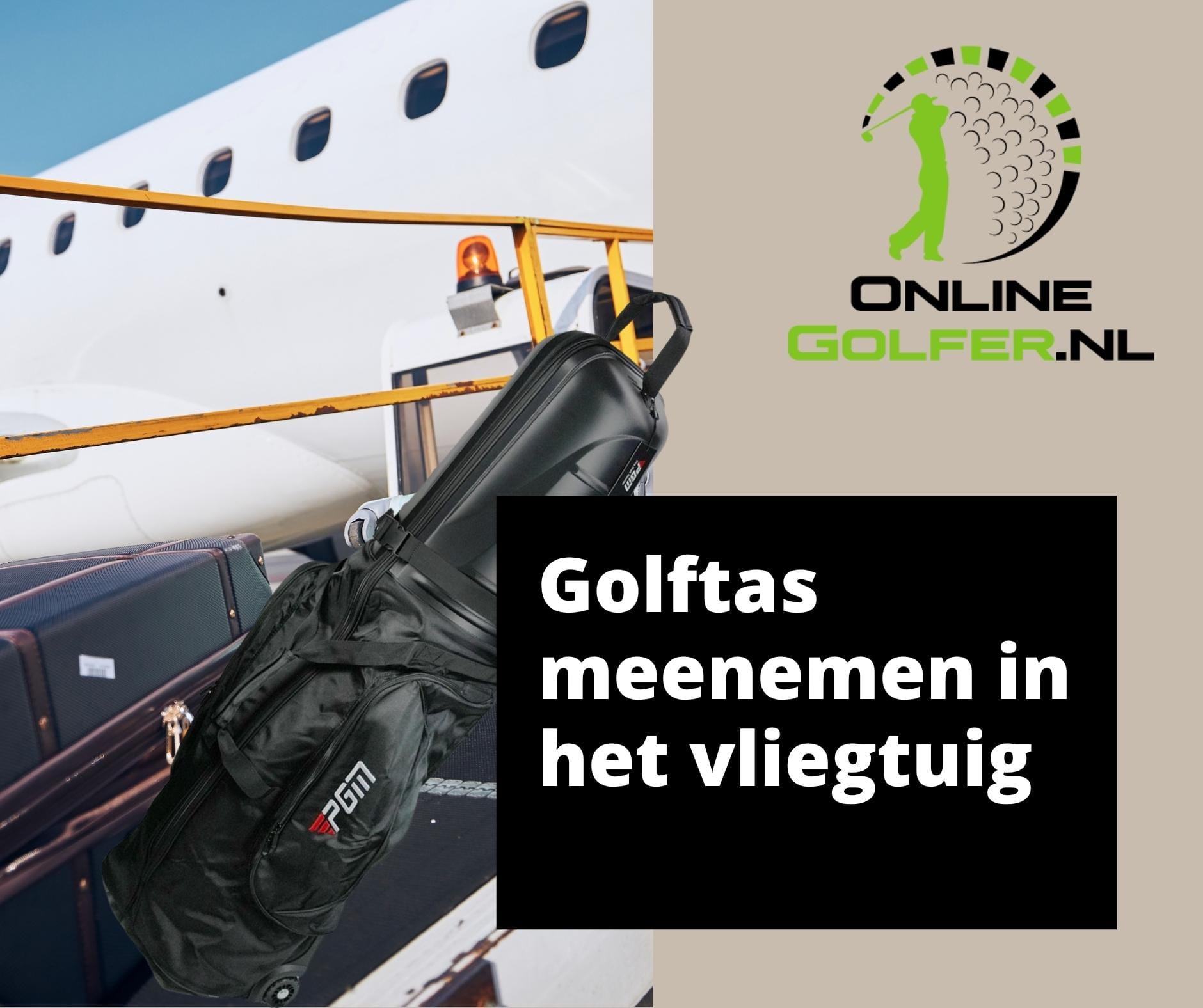 Golftas meenemen in het vliegtuig